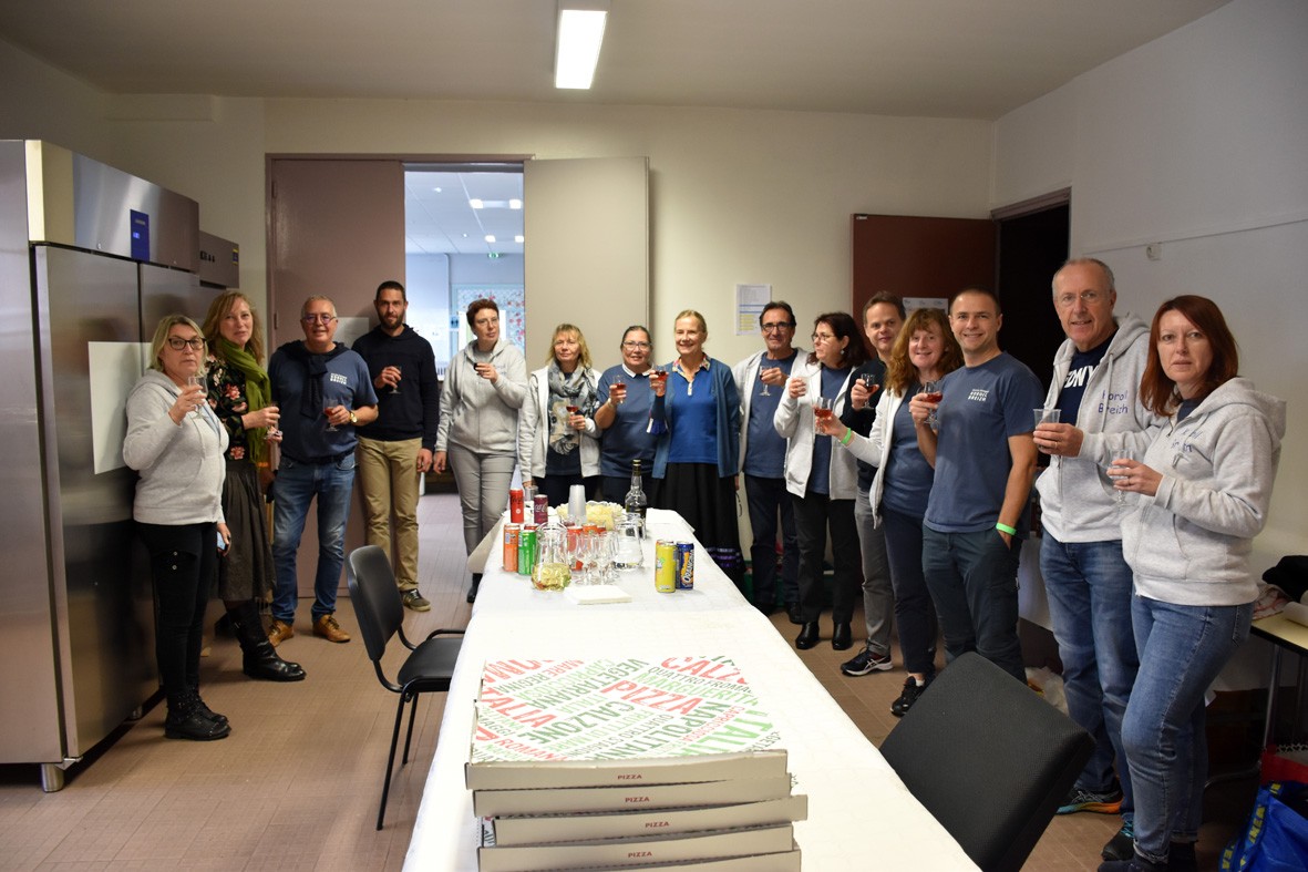 Apero equipe projet avec cedrix et patricia