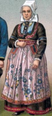 Femme de plonevez porzay dessin de 1888