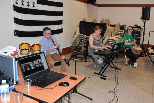 Nos musiciens en retransmission zoom